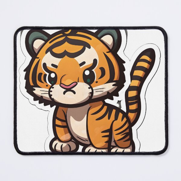 Item preview, Tuff Tiger - Kawaii Emoji Sticker Art Kawaii Art, Laptop Sticker, Water Bottle Sticker, Kawaii Stickers designed and sold by zookawaii.