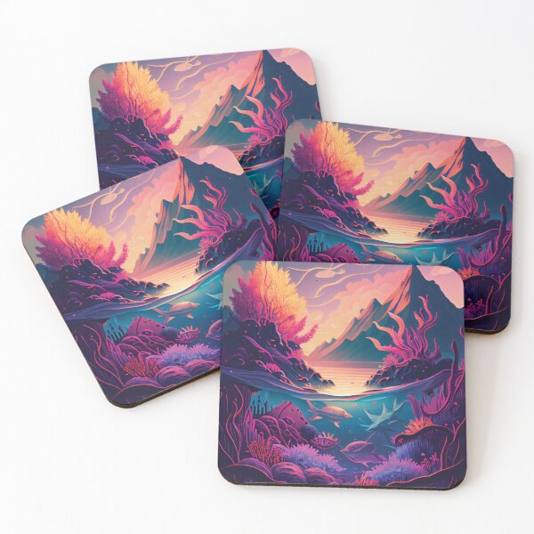 Artikelvorschau, Magischer Unterwasserwald: Lavender Misty Mountains entworfen und verkauft von DesignCatalyst7.