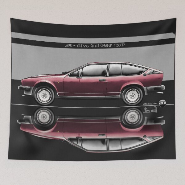 Item preview, Azaziel Original Series - Drawing of AR - GTV6 (116) in Rosso Opale designed and sold by Azaziel.