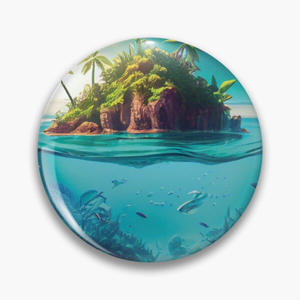 Item preview, Bosque Mágico Submarino: Isla Tropical Paraíso Turquesa designed and sold by DesignCatalyst7.