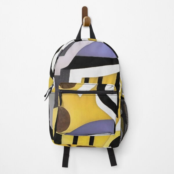 Item preview, Cranes In Geometric Abstract Art Style On Yellow designed and sold by taiche.