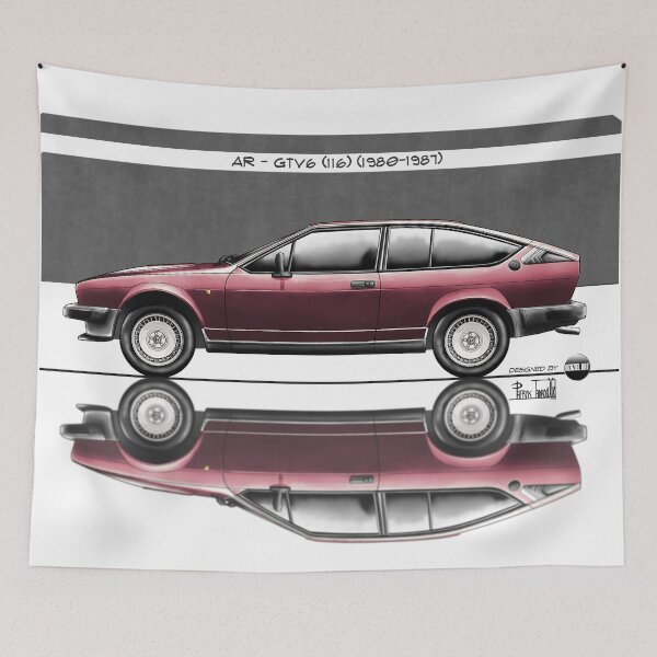Item preview, Azaziel Original Series - Drawing of AR - GTV6 (116) in Rosso Opale designed and sold by Azaziel.