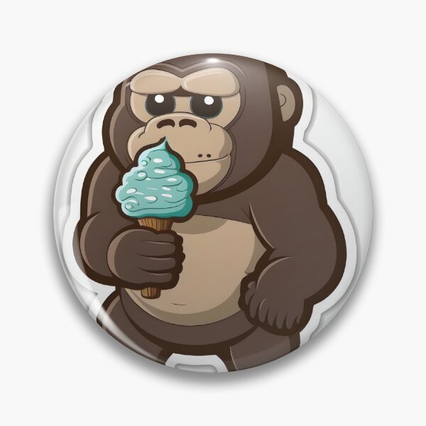 Item preview, Nilla Gorilla - Kawaii Emoji Sticker Art Kawaii Art, Laptop Sticker, Water Bottle Sticker, Kawaii Stickers designed and sold by zookawaii.