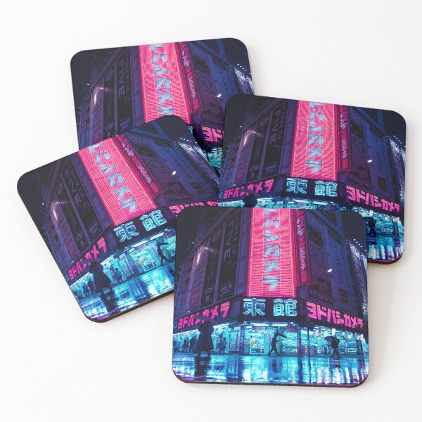 Item preview, Neon Tokyo Reflection Red lights on the streets Yodobashi designed and sold by TokyoLuv.