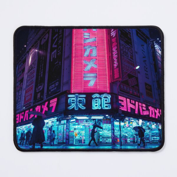 Item preview, Neon Tokyo Reflection Red lights on the streets Yodobashi designed and sold by TokyoLuv.