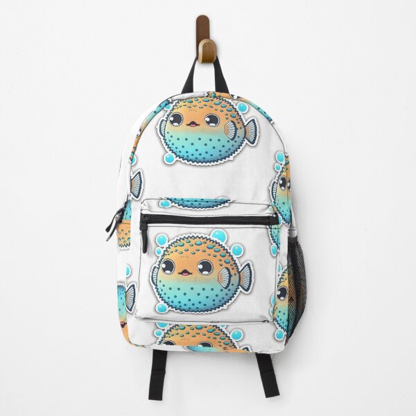 Item preview, Pumper the Pufferfish - Kawaii Emoji Sticker Art, Kawaii Art, Laptop Sticker, Water Bottle Sticker, Kawaii Stickers designed and sold by zookawaii.