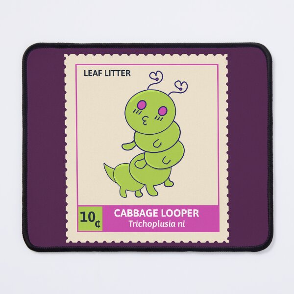 Item preview, Kawaii Cute Grub, Cabbage Looper - Stamp Collection designed and sold by vystudio.