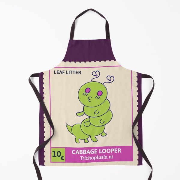 Item preview, Kawaii Cute Grub, Cabbage Looper - Stamp Collection designed and sold by vystudio.
