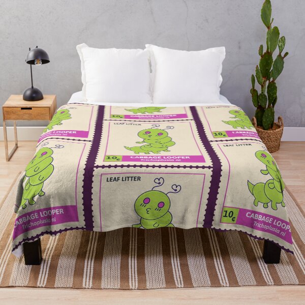 Item preview, Kawaii Cute Grub, Cabbage Looper - Stamp Collection designed and sold by vystudio.