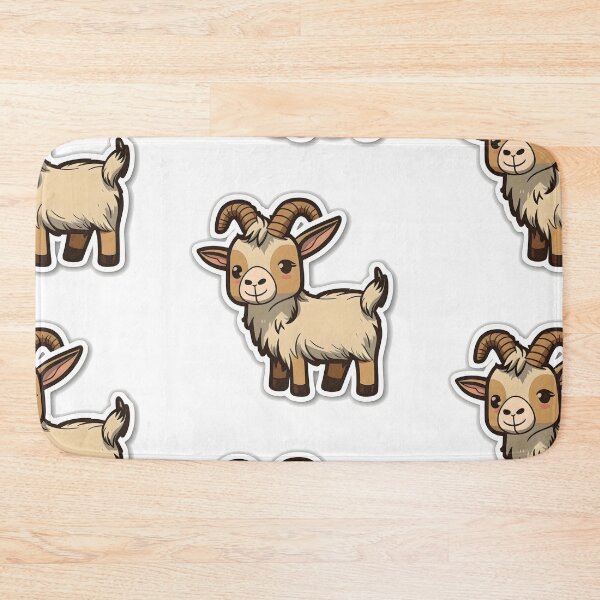 Item preview, Bobby Goat - Kawaii Emoji Sticker Art, Kawaii Art, Laptop Sticker, Water Bottle Sticker, Kawaii Stickers designed and sold by zookawaii.