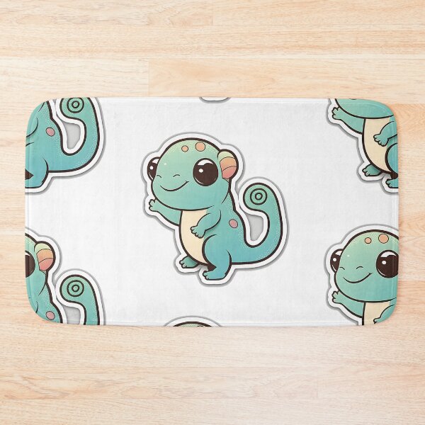 Item preview, Cash the Chameleon - Kawaii Emoji Sticker Art, Kawaii Art, Laptop Sticker, Water Bottle Sticker, Kawaii Stickers designed and sold by zookawaii.