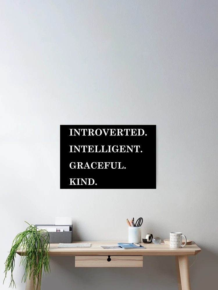 Thumbnail 2 of 3, Poster, Hello Introvert! designed and sold by TrulyRested.