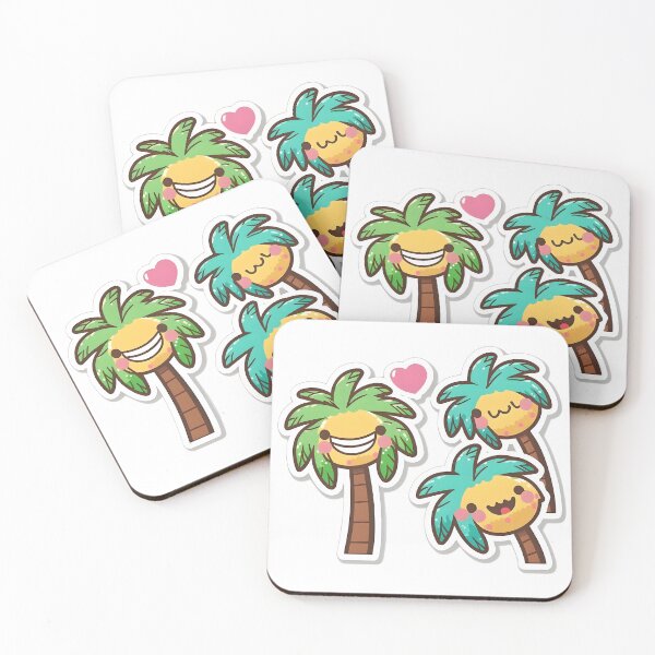 Artikelvorschau, Baum Amigos - Kawaii Emoji Sticker Art entworfen und verkauft von zookawaii.