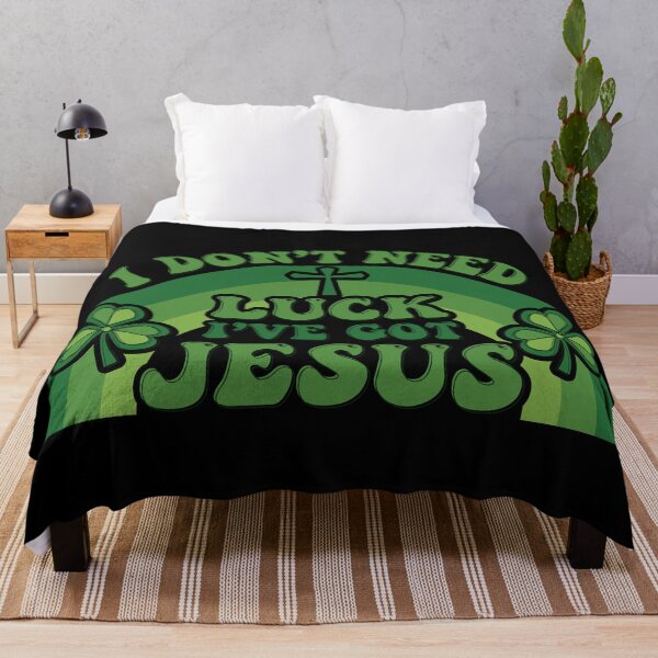 Item preview, I Don't Need Luck, I've Got Jesus, St. Patrick's Day and Christian designed and sold by printify.