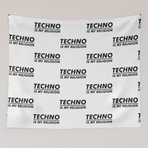 Item preview, Techno is my religion designed and sold by Ivankahl3D.