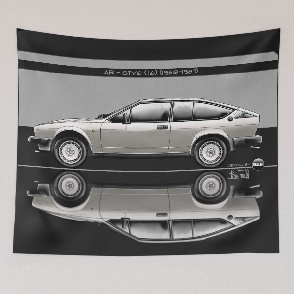 Item preview, Azaziel Original Series - Drawing of AR - GTV6 (116) in Grigio Chiaro Metallizzato designed and sold by Azaziel.