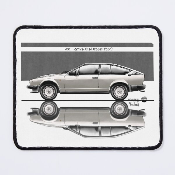 Item preview, Azaziel Original Series - Drawing of AR - GTV6 (116) in Grigio Chiaro Metallizzato designed and sold by Azaziel.
