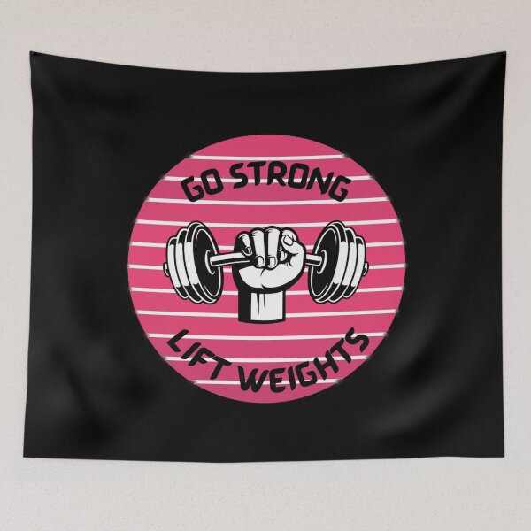 Item preview, Go Strong Lift Weights - Gym Lover designed and sold by LMoonDesigns.
