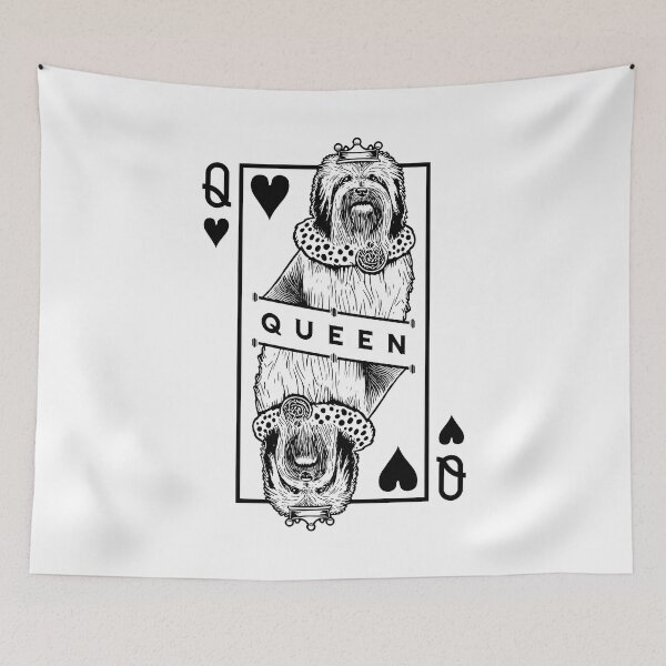 Item preview, Lowchen Queen Of Hearts Funny Little Lion Dog Lover Pop Art designed and sold by GrandeDuc.