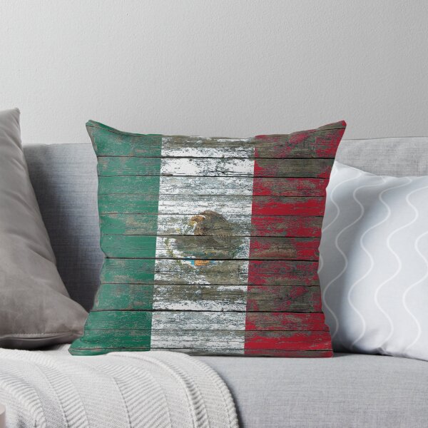 Item preview, Flag of Mexico on Rough Wood Boards Effect designed and sold by JeffBartels.