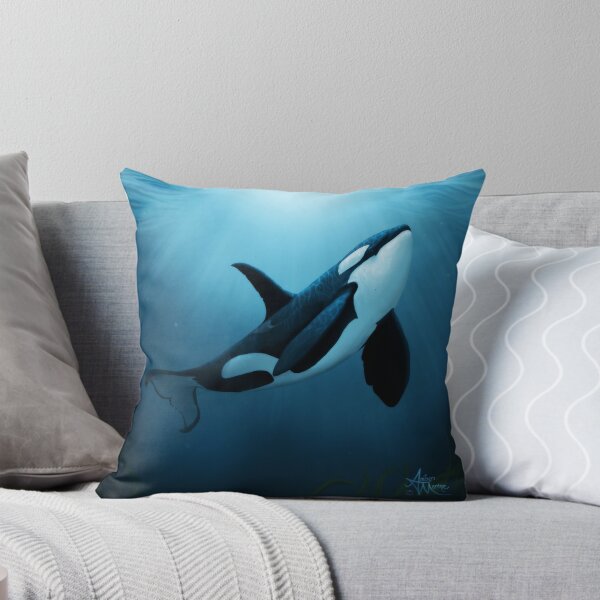 Item preview, "The Dreamer" by Amber Marine ~ (Copyright 2015) orca art / killer whale digital painting designed and sold by Amber Marine ~ Wildlife Artist ~ © 2004-2021.