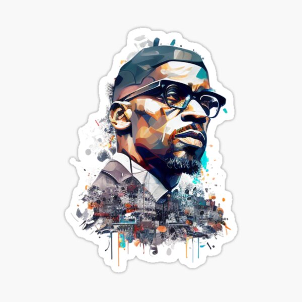 Artikel-Vorschau von Malcolm X., designt und verkauft von UrbanChillz.