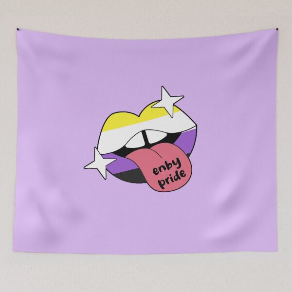 Item preview, Nonbinary Pride Lips designed and sold by everything4eva.