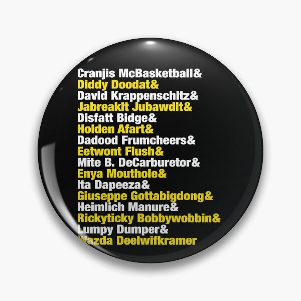 Item preview, Impractical Jokers Name Game List designed and sold by KeepHopeAl.