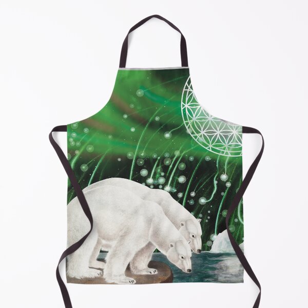 Item preview, Polar Bears under Northern Lights (Aurora Borealis) designed and sold by KateVanFloofno1.