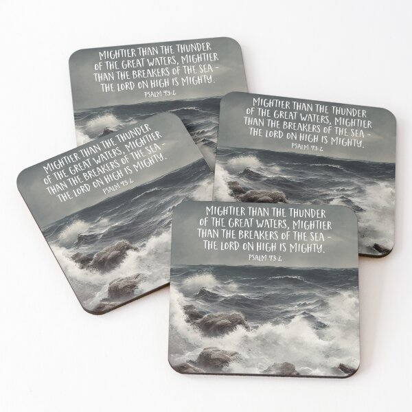 Item preview, Mightier than the thunder of the great waters, Psalm 93:4 designed and sold by ArtfulZuzu.