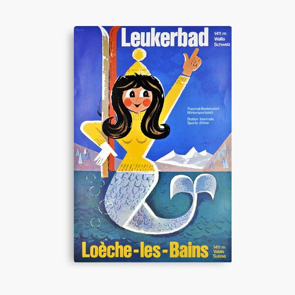 Item preview, Leukerbad, Station thermale, Ski Poster designed and sold by BokeeLee.