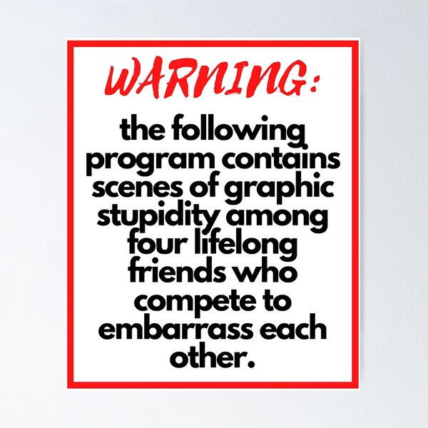 Item preview, Impractical Jokers Warning designed and sold by KeepHopeAl.