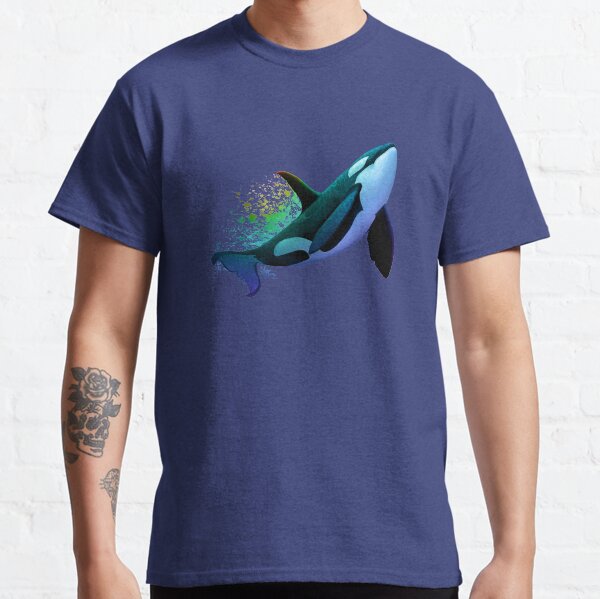 "The Dreamer Ascends" by artist Amber Marine ~ (Copyright 2015) ~ Orca Art / Killer Whale Digital Painting Classic T-Shirt