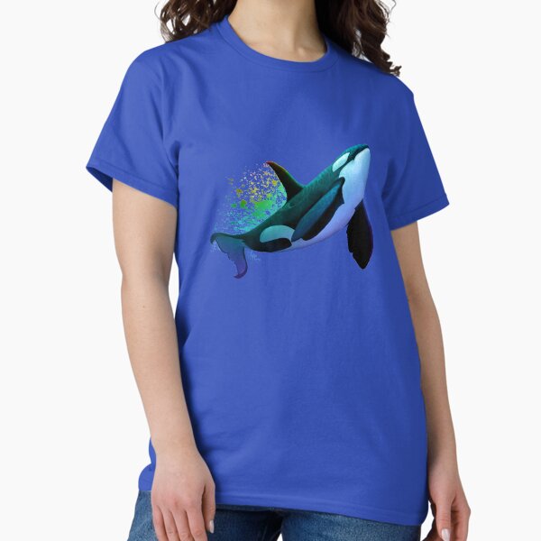 "The Dreamer Ascends" by artist Amber Marine ~ (Copyright 2015) ~ Orca Art / Killer Whale Digital Painting Classic T-Shirt