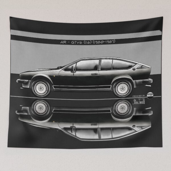 Item preview, Azaziel Original Series - Drawing of AR - GTV6 (116) in Nero Charcoal designed and sold by Azaziel.