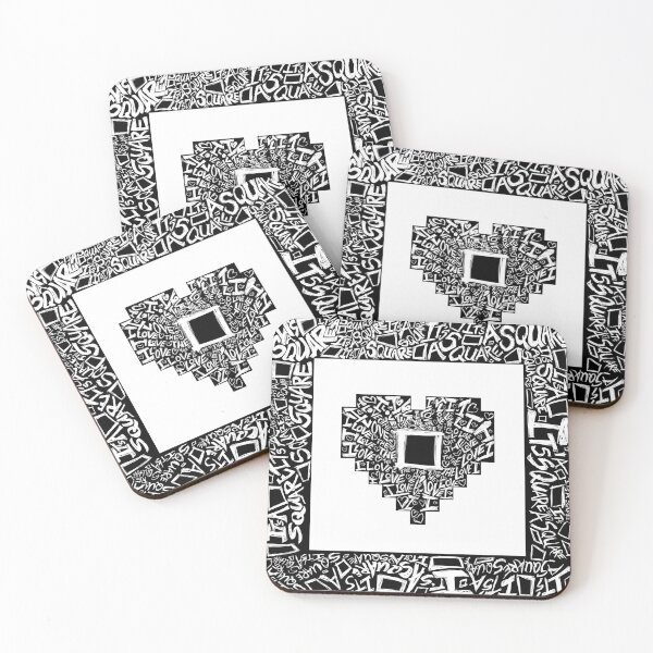 Item preview, I <3 B&W Squares designed and sold by RandomTangles.