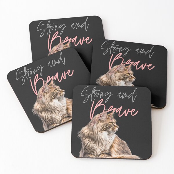 Item preview, Strong And Brave , Maine Coon Cat, Animal art. designed and sold by Lost90.