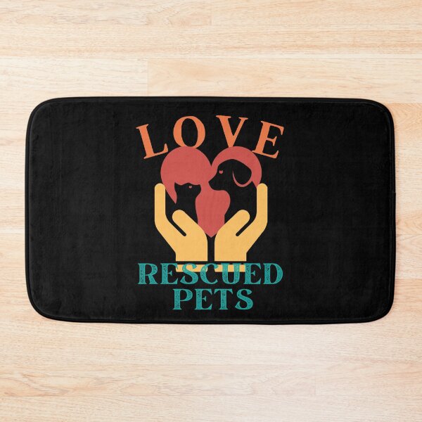 Item preview, Love Rescued Pets Dog Cat Retro Vintage designed and sold by facePale.