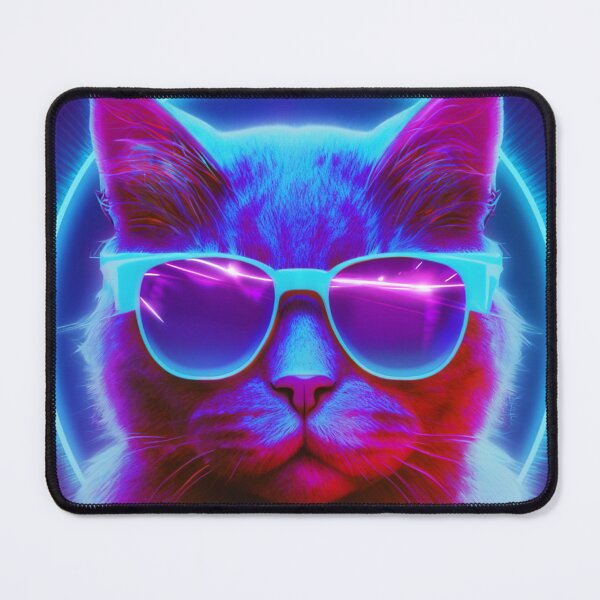 Item preview, 80s Synthwave cyberpunk Cool Cat designed and sold by RESToRAPTOR.