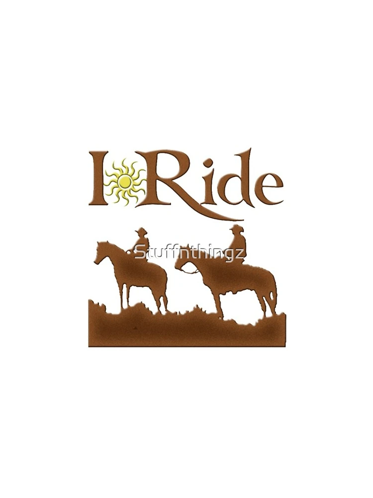 Thumbnail 4 of 4, iPhone Case, I Ride - Two Trail Riders In Brown designed and sold by Stuffnthingz.