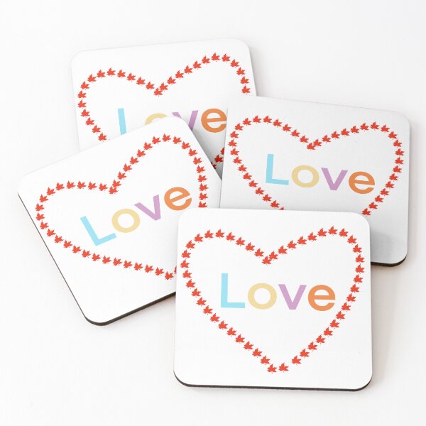Item preview, Love wording with maple heart shape. designed and sold by Jayjaynaenae.