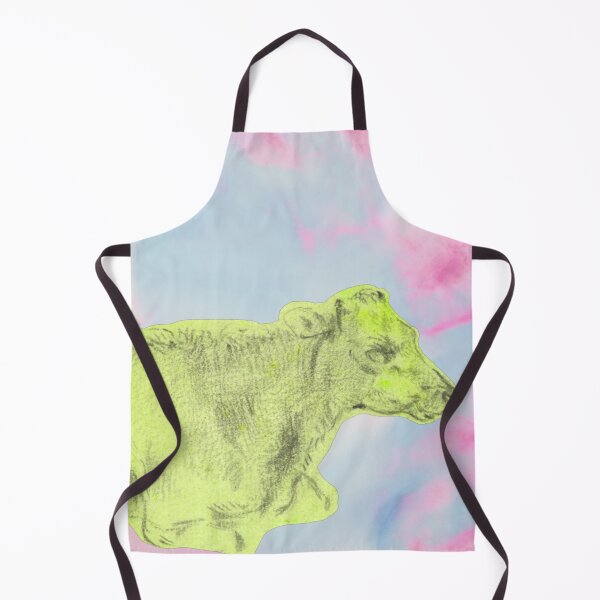 Item preview, Cow's Dream in Chartreuse  designed and sold by AnimaliaStar.