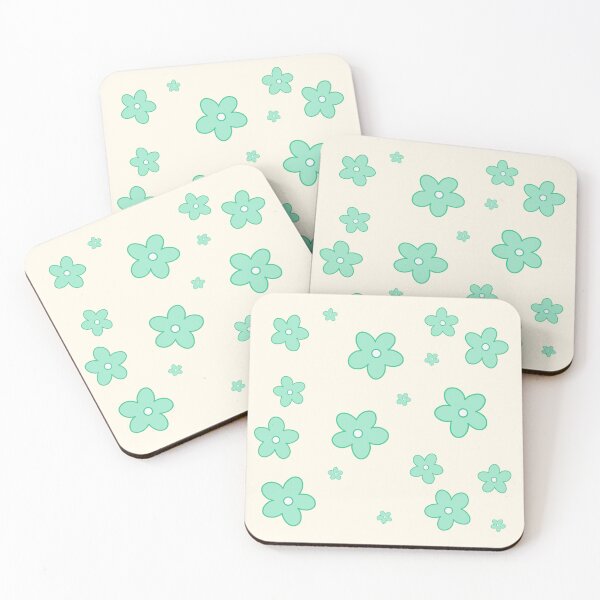 Item preview, Cute little green pastel flowers pack designed and sold by PeachyPeonies.