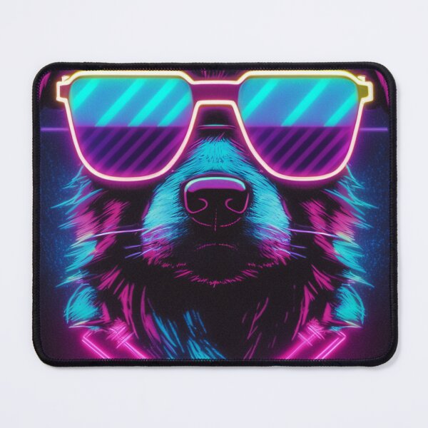 Item preview, 80s Synthwave cyberpunk Cool Dog designed and sold by RESToRAPTOR.
