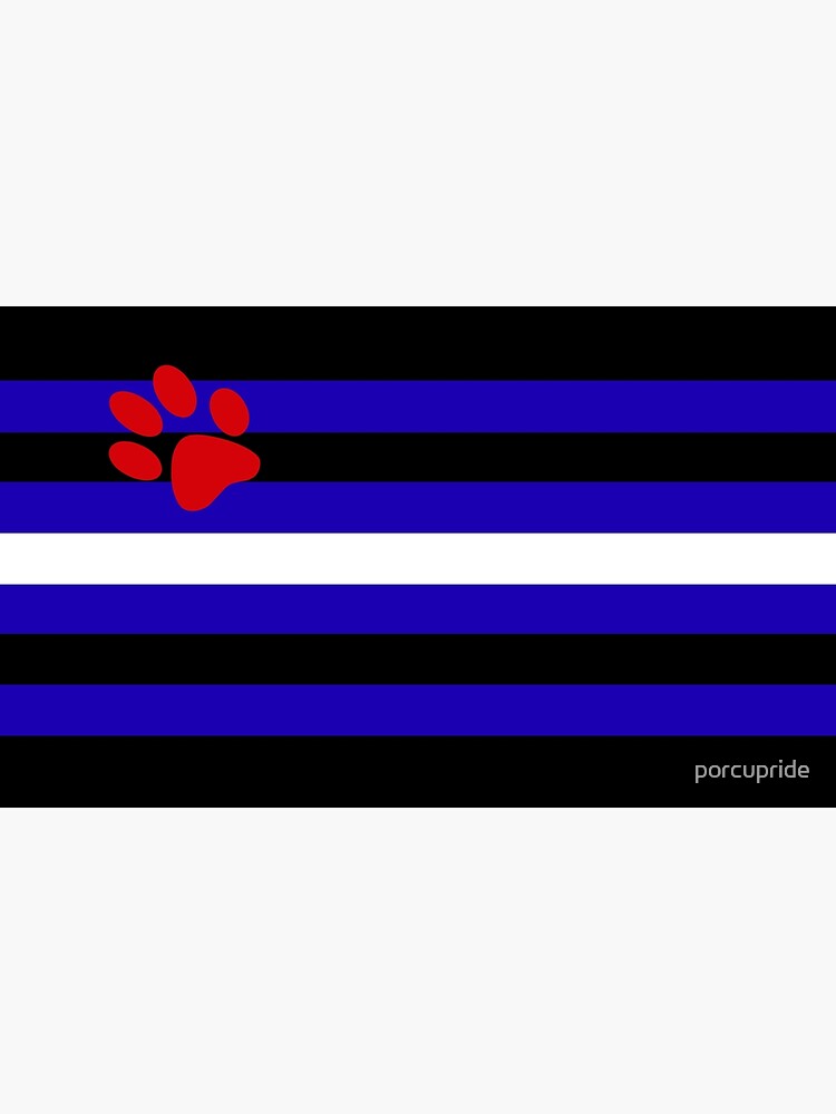 "Puppy Play Pride Flag (v.2)" Poster by porcupride Redbubble