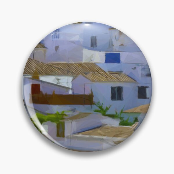 Item preview, Whitewashed Spanish Andalucian village. Comares. Image is made entirely using triangles. designed and sold by janesg.