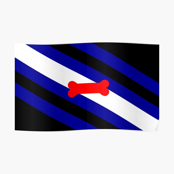 Welpen-Spiel-Stolz-Flagge (v.1) Poster