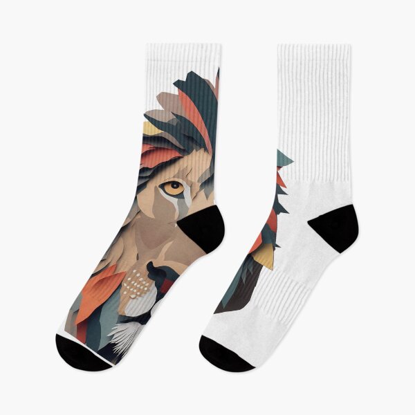 Item preview, Lion Head Cut in Paper art style designed and sold by FormFinder.