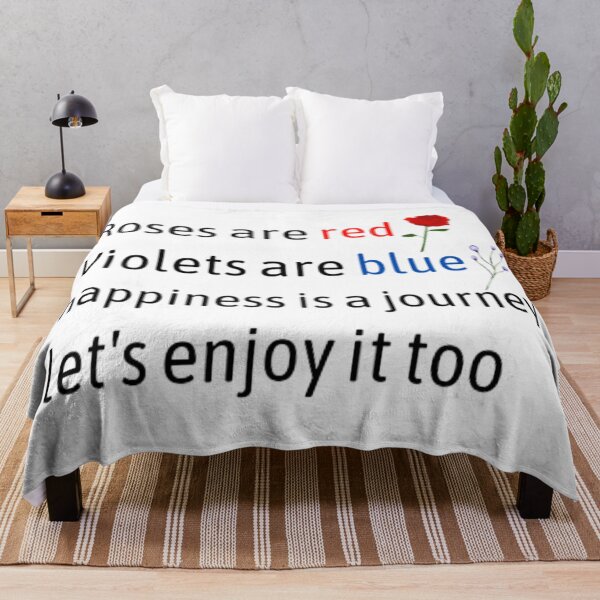 Item preview, Roses are red violets are blue happiness is a journey let's enjoy it too designed and sold by TeePassion.