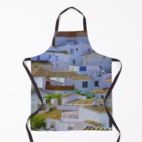 Item preview, Whitewashed Spanish Andalucian village. Comares. Image is made entirely using triangles. designed and sold by janesg.